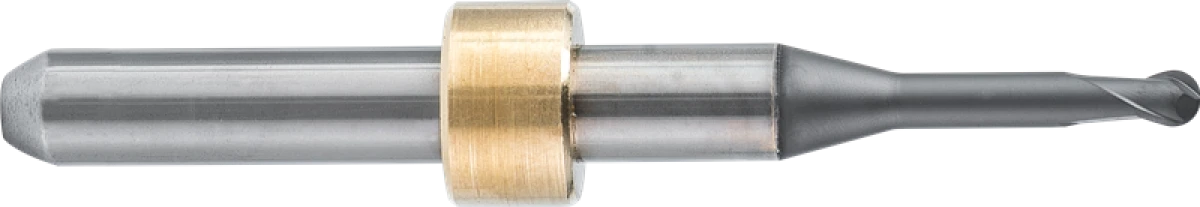 Фреза концевая твердосплавная BTZ01-BNFN3-025-020-125-6IM, сферическая, обниженная шейка, ØD 2,5 мм