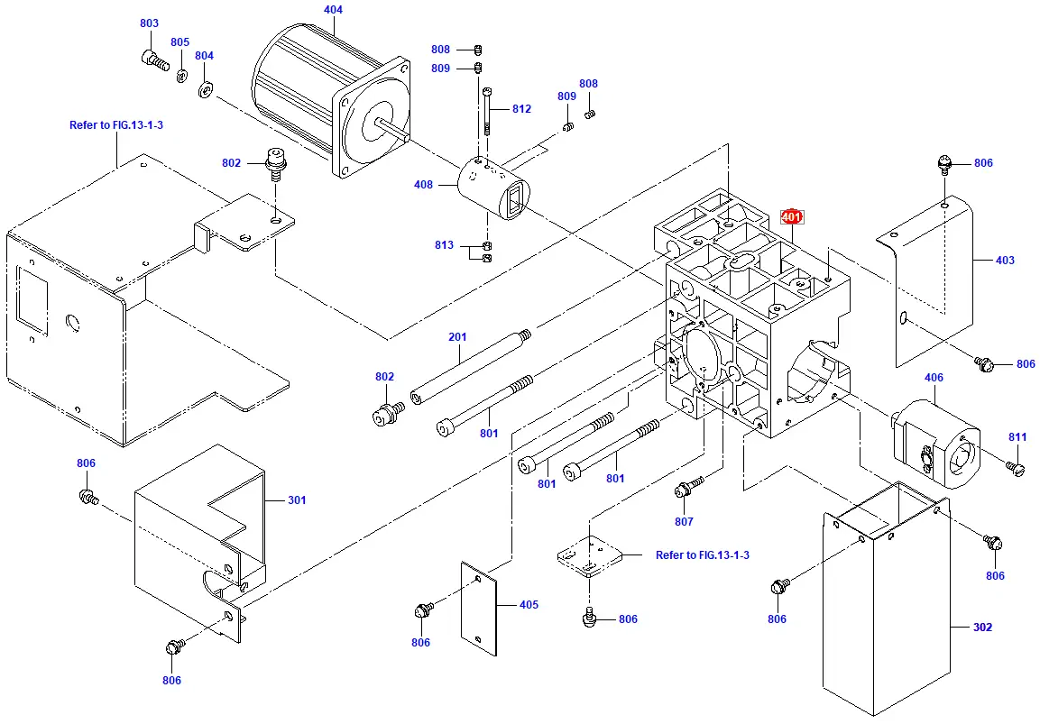 Корпус режущего устройства (X051A135G51). Реплика