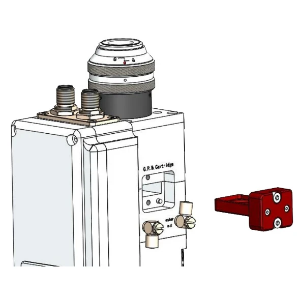 Держатель защитного стекла коллимационной линзы в сборе для Ospri LC80MF