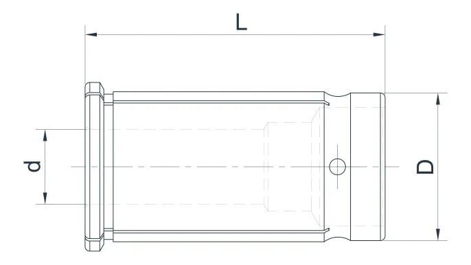 Прямая цанга для фрезерного (силового) патрона MC32, ø4 мм