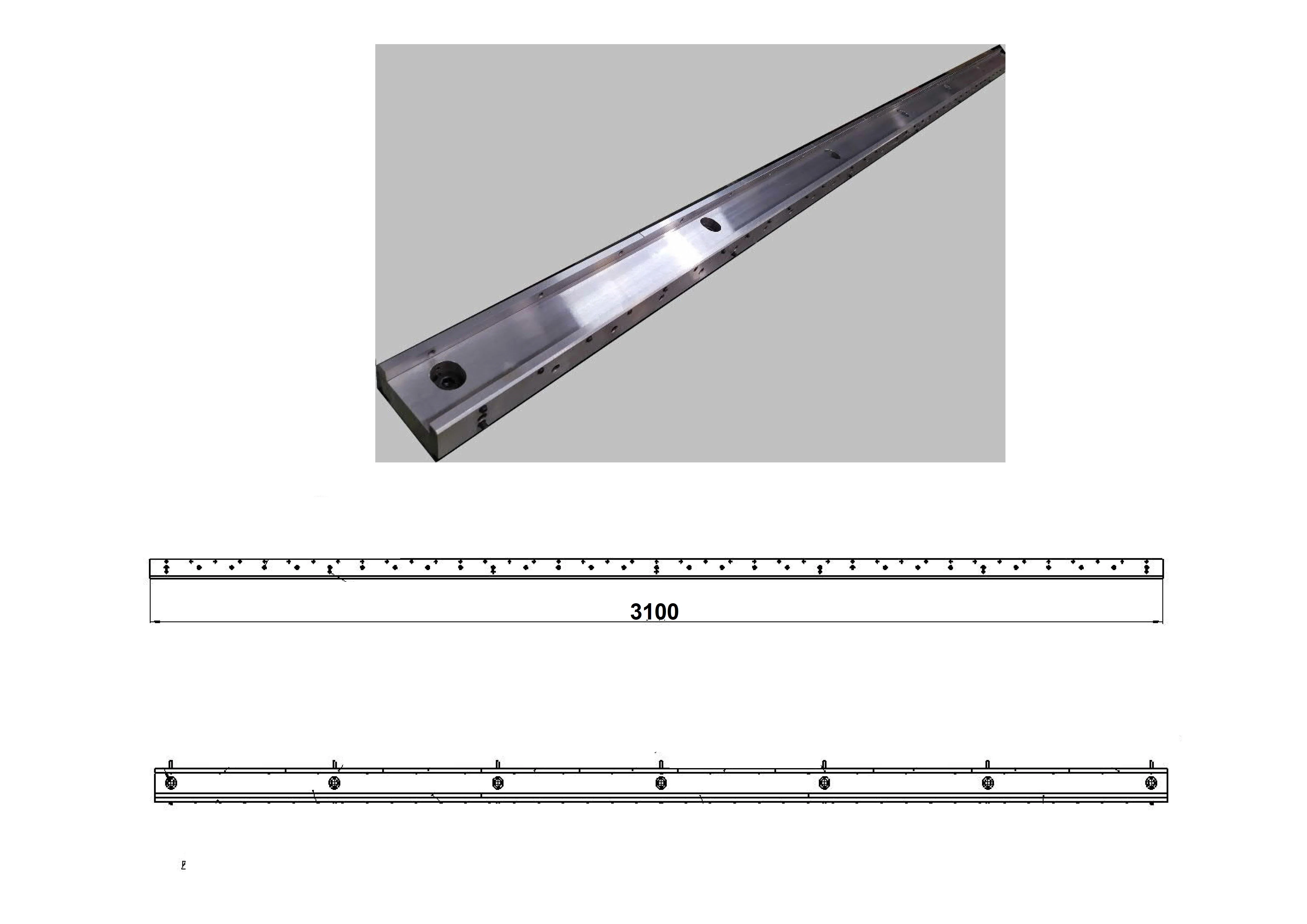 Стол крепления Т-образных матриц, длина 3100 мм