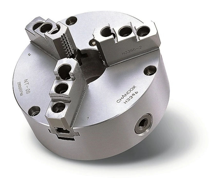 Стальной ручной 3-х кулачковый патрон, ⌀ 233 мм, мастер кулачки