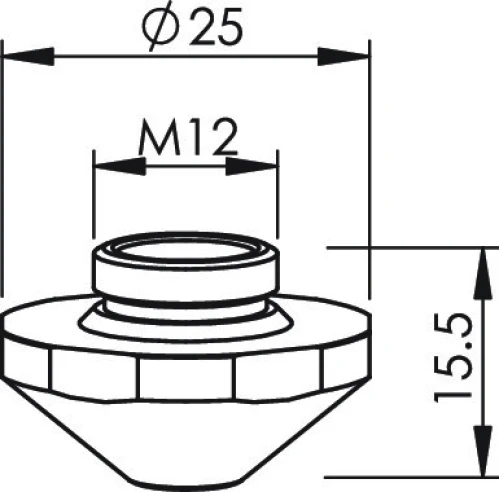 Сопло одинарное Ø0.8 EAA (1324858, TR407-4858X)