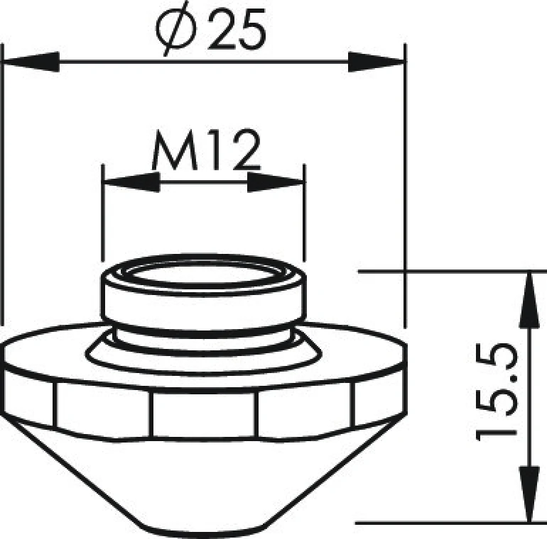 Сопло одинарное Ø0.8 EAA (1324858, TR407-4858X)