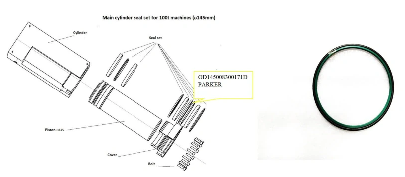 Уплотнительное кольцо AM00095, 100T