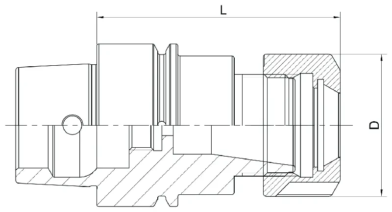Цанговый патрон AdvaCut HSK63E ER16, ø1-10мм, H=75мм; DIN 69893; AD; G2.5