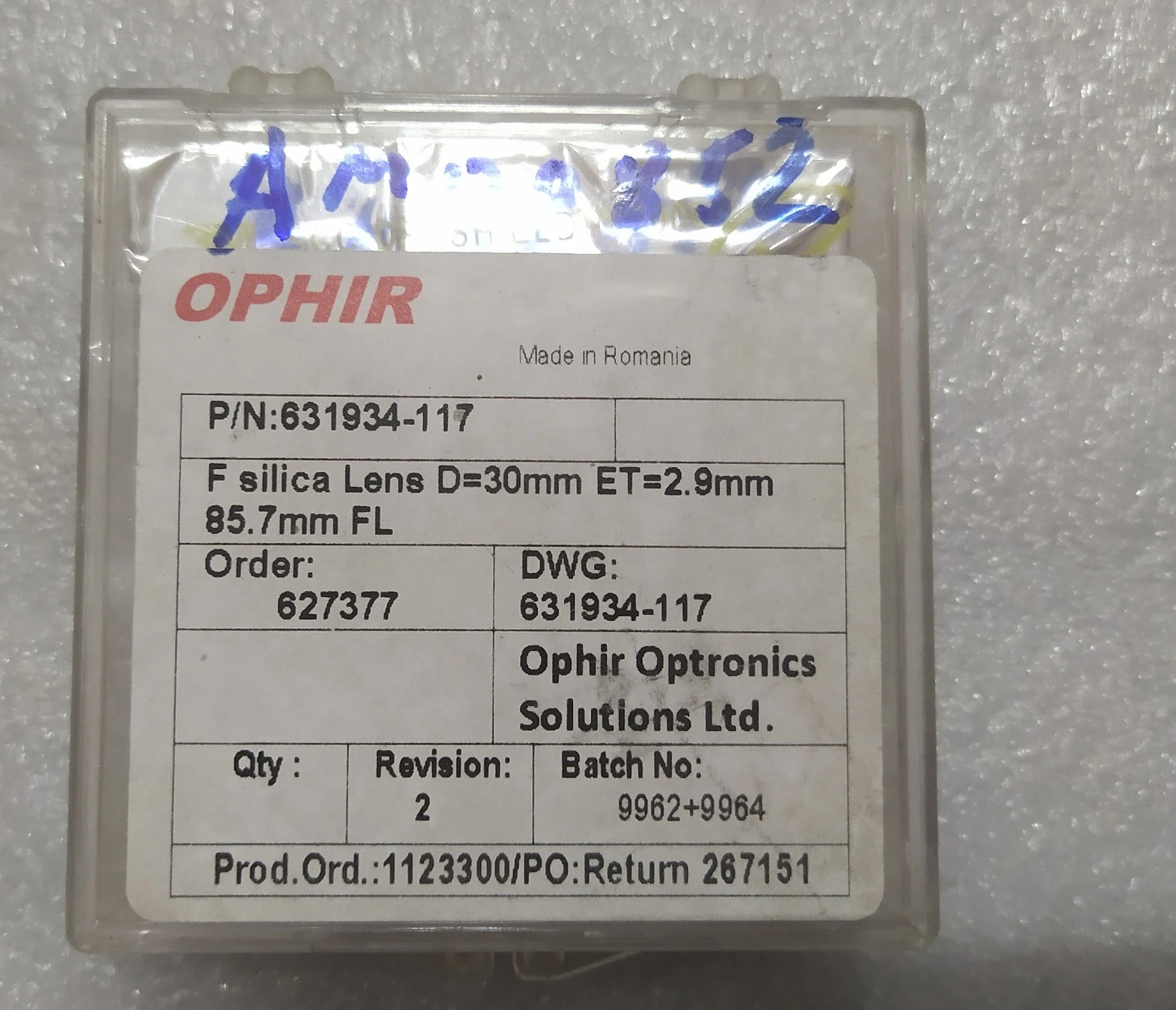 Линза кулиматора нижняя 631934-117 для AML-500F