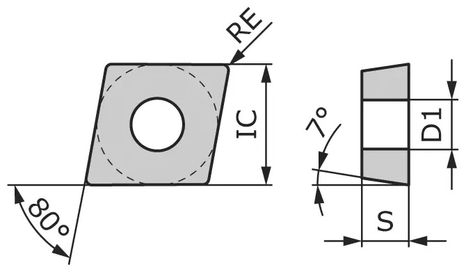 Пластина токарная CCGX09T304-TANN-CP4120