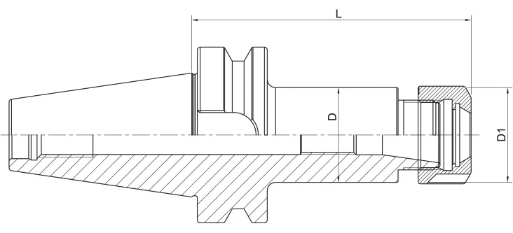 Цанговый патрон AdvaCut BT50 ER40, ø3-26 мм, H=160; MAS403/BT; AD; G6,3