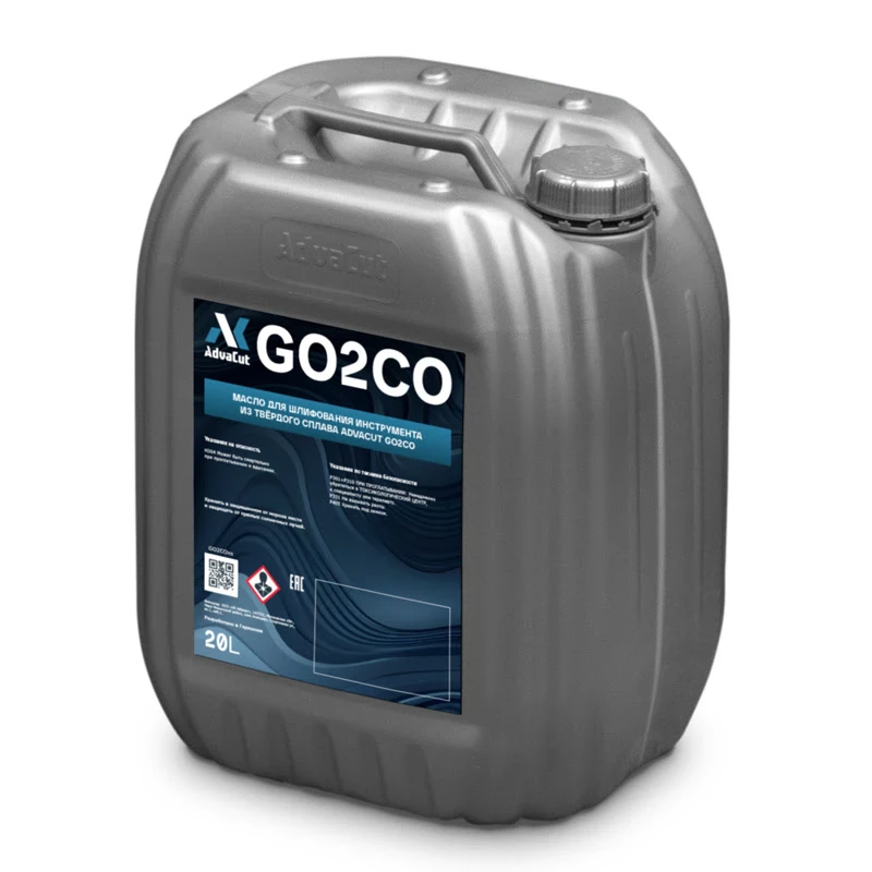 Масло для шлифования инструмента из твёрдого сплава AdvaCut GO2CO, 20 л. (канистра)