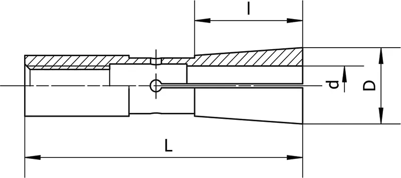Цанга DC6, ø6 мм, макс. биение 0,005 мм