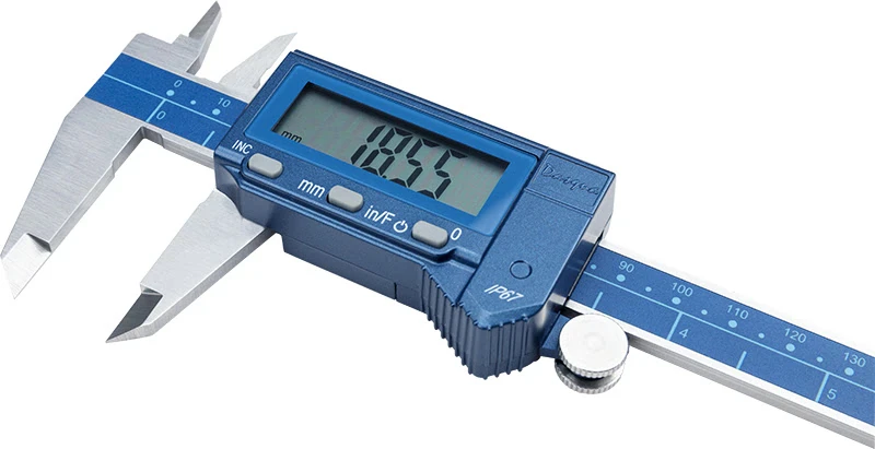 Штангенциркуль цифровой IP67 с большим дисплеем; 0-150мм/0-6"; 0,01мм/0,0005"