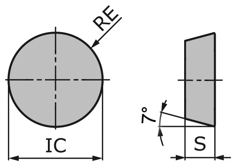Пластина CBN токарная цельная RCGN120700-CGA0-BN3425