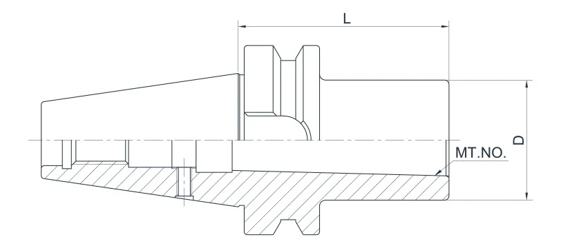 Держатель AdvaCut BT40 для фрез с конусом Морзе №2 (MK2), L=50мм; MAS403/BT; A; G6,3;
