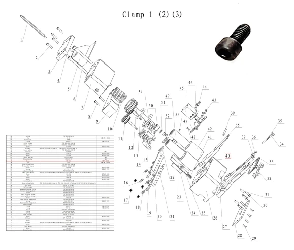 Винт M8×16, GB77-2000