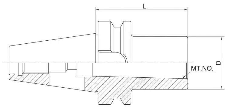 Держатель AdvaCut BBT40 для сверл с конусом Морзе №3 (MK3), L=70мм; MAS403/BT; AD; G6,3;