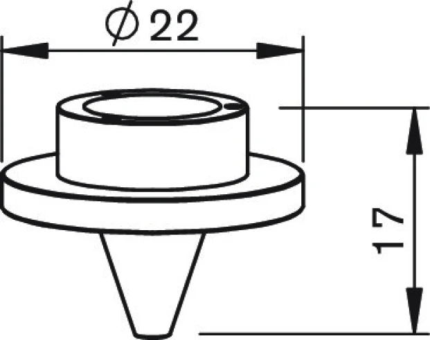 Внутреннее cопло Ø1.3 -  8 отв. для Mitsubishi LVP, Amada X1 (W270, MB316-270)