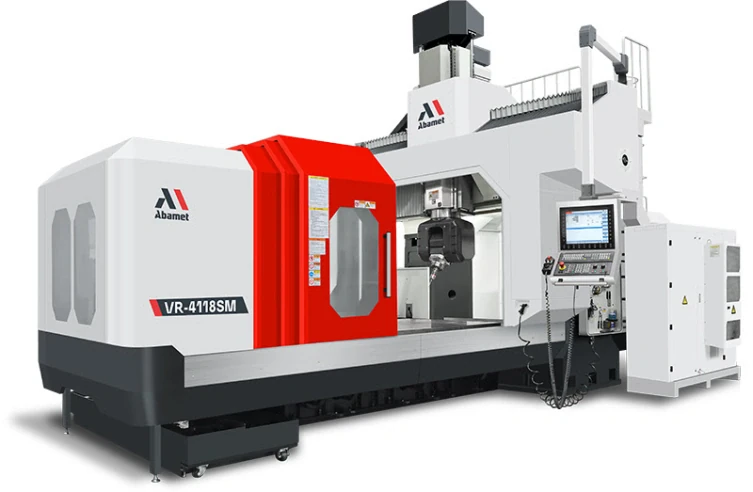 Пятиосевой фрезерный обрабатывающий центр с ЧПУ по металлу VR-4118SM, двухколонный, стол 4100х1600 мм