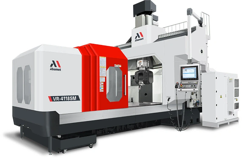 Пятиосевой фрезерный обрабатывающий центр с ЧПУ по металлу VR-4118SM, двухколонный, стол 4100х1600 мм