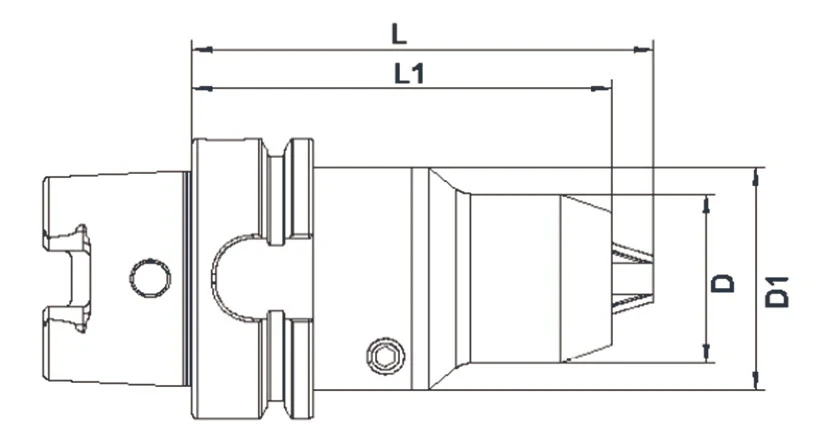 Cверлильный патрон AdvaCut HSK63A, ø 3-16мм, L=100мм; DIN 69893; AD; G2.5