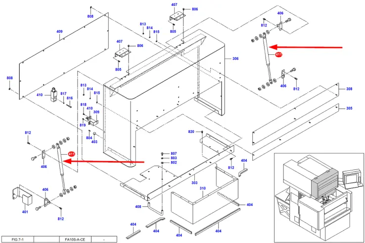 Газовый амортизатор. Реплика S684D892P40.