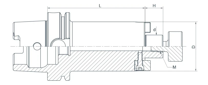 Держатель AdvaCut для торцевых фрез HSK63A, посадочный ø22мм, L=200мм; DIN 69893; AD; G2.5