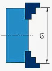 Патрон со ступенчатыми кулачками, схема