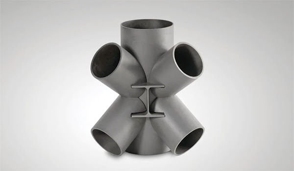 Пример соединения, изготовленного с помощью лазерного трубореза с опцией 3D-головы