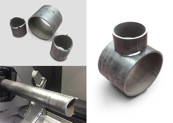 Подготовка элементов соединения с помощью лазерного трубореза: зубцы для упрощения сборки, фаска для обеспечения качественного провара