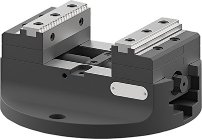 Тиски самоцентрирующиеся ø210 мм, ACR1-100 AdvaCut, для поворотного стола, 100x108 мм