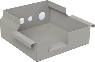 Деталь из тонколистного металла, изагтовленная методом воздушной гибки