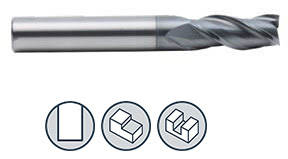 Фреза по стали с плоским торцем