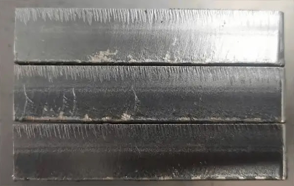 Кромка образца, сплав Q235, толщина 20 мм