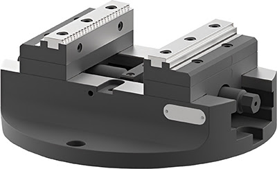 Тиски самоцентрирующиеся ø255 мм, ACR1-125 AdvaCut, для поворотного стола, 125x158 мм