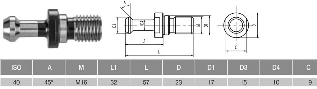 Специальный штревель MAS-BT40-DIN69871