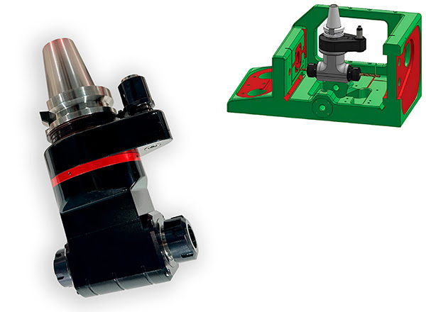 Двусторонняя угловая головка